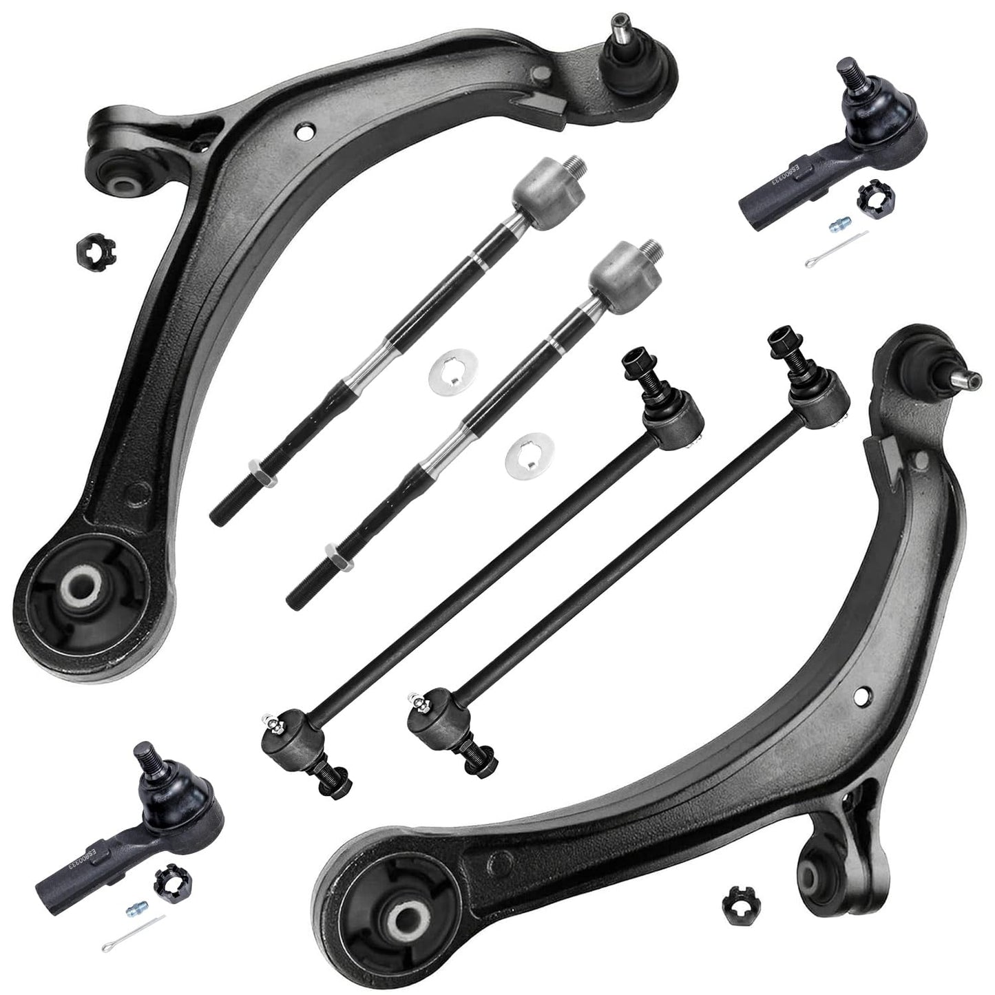 8-Piece Front Suspension Kit with Control Arms Ball Joints & Sway Bar Links for 2WD
