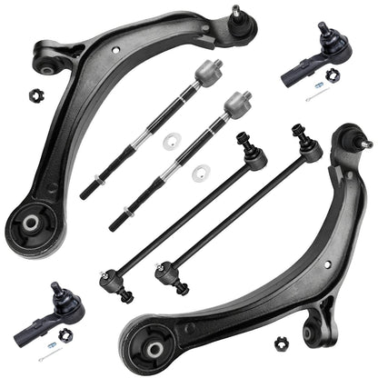 8-Piece Front Suspension Kit with Control Arms Ball Joints & Sway Bar Links for 2WD