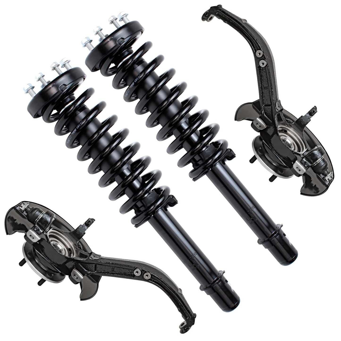 Front & Rear Suspension Kit with Struts Control Arms & Tie Rods for Camaro 2011–2012