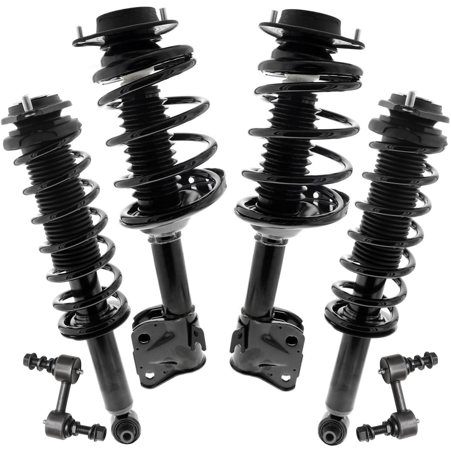 Front & Rear Suspension Kit with Struts Control Arms & Tie Rods for Camaro 2011–2012