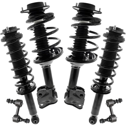 Front & Rear Suspension Kit with Struts Control Arms & Tie Rods for Camaro 2011–2012
