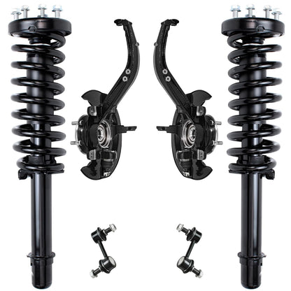 Front & Rear Suspension Kit with Struts Control Arms & Tie Rods for Camaro 2011–2012