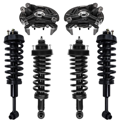 Front & Rear Suspension Kit with Struts Control Arms & Tie Rods for Camaro 2011–2012