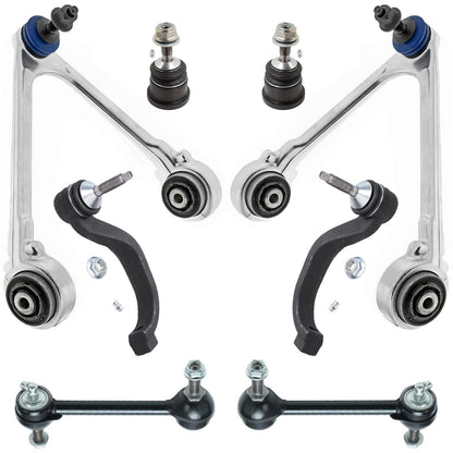 8-Piece Front Suspension Kit with Control Arms Ball Joints & Sway Bar Links for 2WD