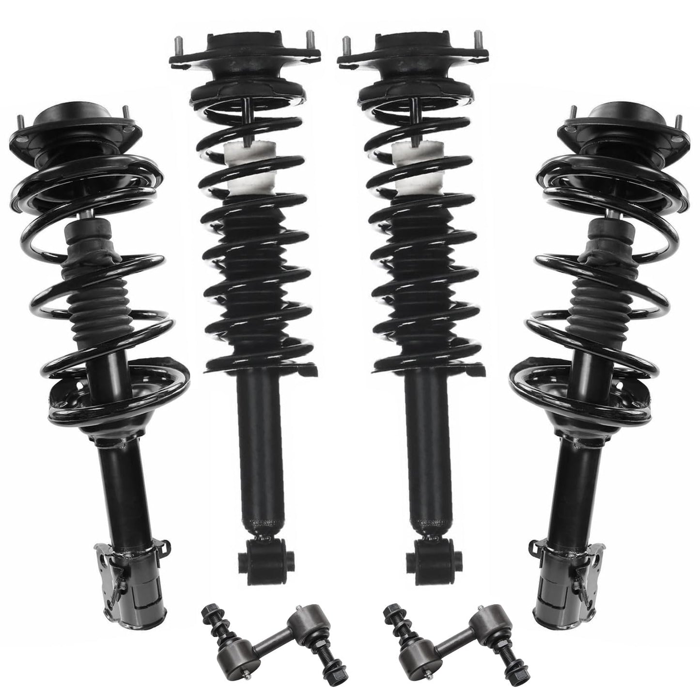 Front & Rear Suspension Kit with Struts Control Arms & Tie Rods for Camaro 2011–2012