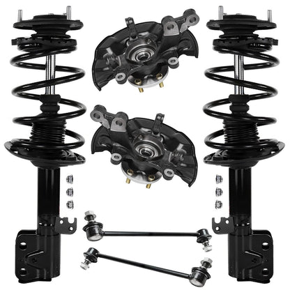 Front & Rear Suspension Kit with Struts Control Arms & Tie Rods for Camaro 2011–2012