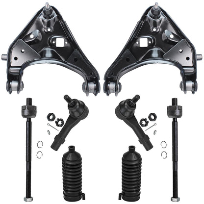 8-Piece Front Suspension Kit with Control Arms Ball Joints & Sway Bar Links for 2WD