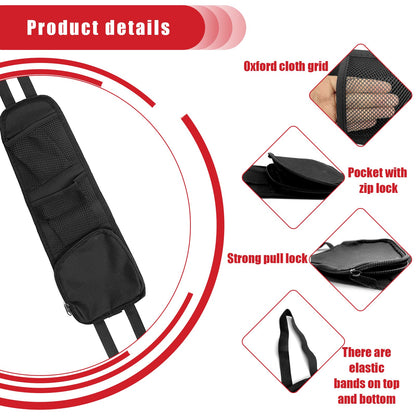Multi-Pocket Car Seat Hanging Organizer Storage Bag for Phone Wallet Glasses