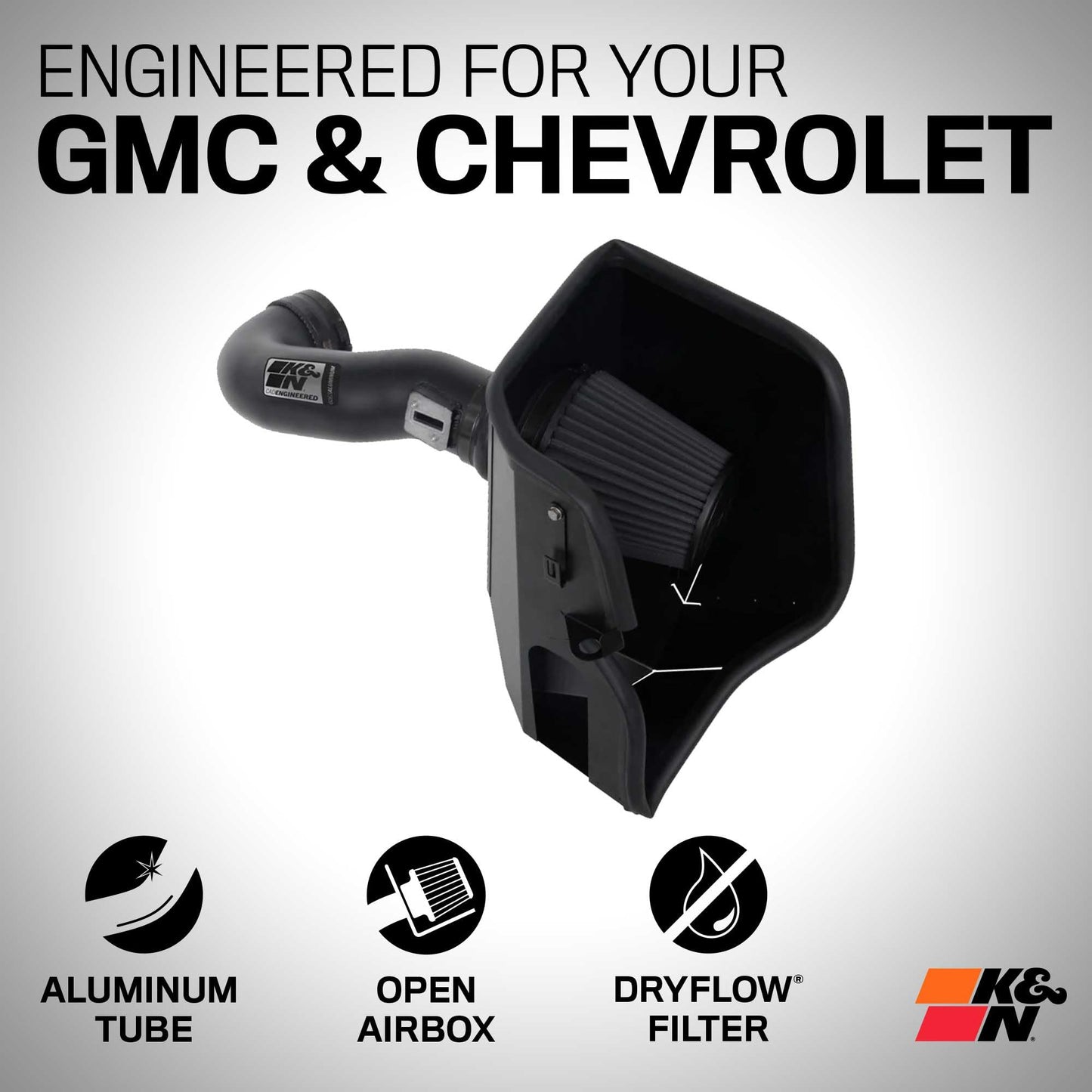 Cold Air Intake System: High-Flow Cotton Filter