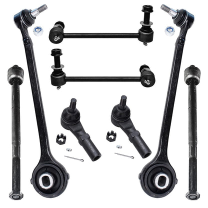 8-Piece Front Suspension Kit with Control Arms Ball Joints & Sway Bar Links for 2WD