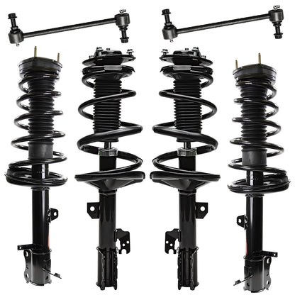 Front & Rear Suspension Kit with Struts Control Arms & Tie Rods for Camaro 2011–2012