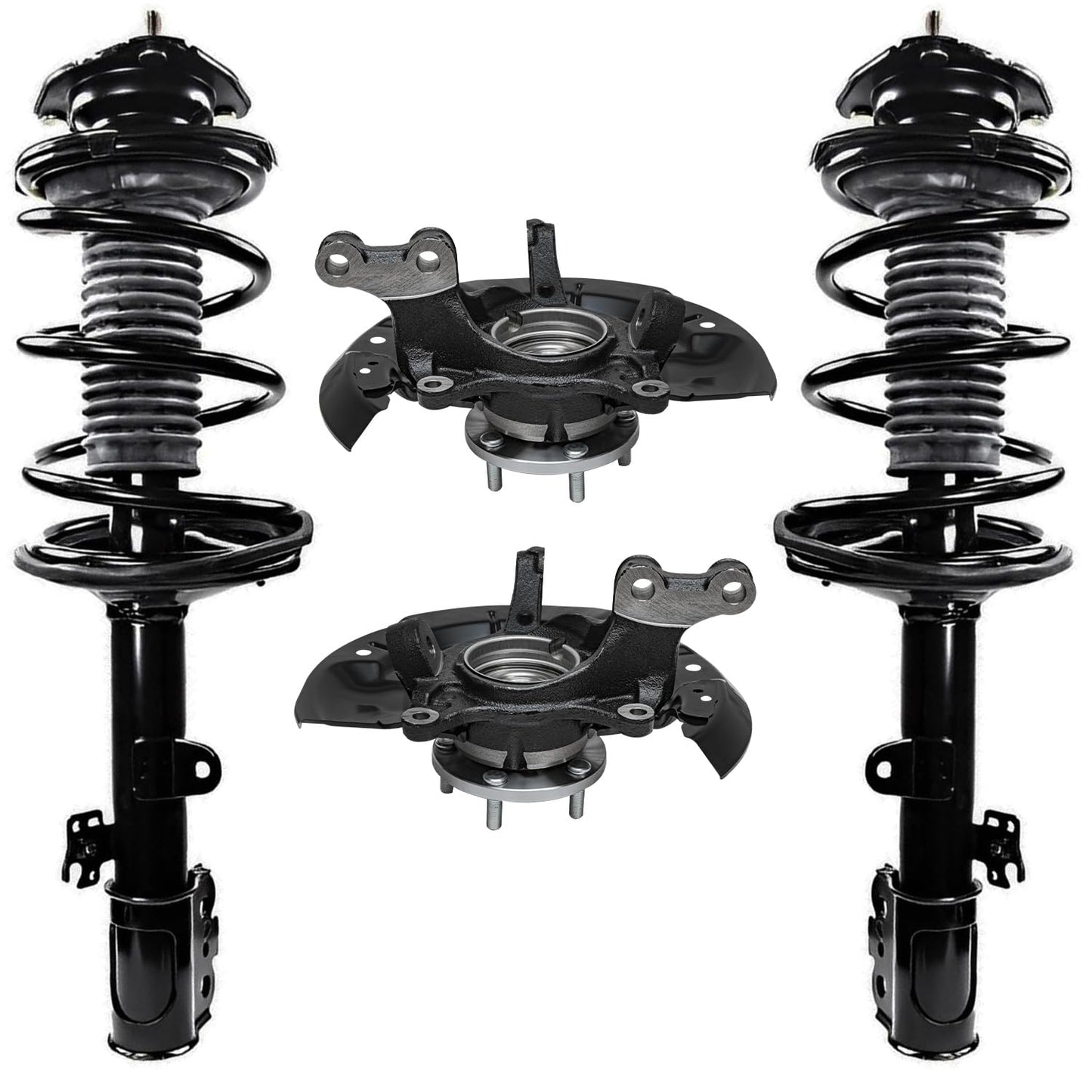 Front & Rear Suspension Kit with Struts Control Arms & Tie Rods for Camaro 2011–2012
