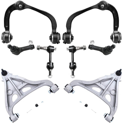 8-Piece Front Suspension Kit with Control Arms Ball Joints & Sway Bar Links for 2WD