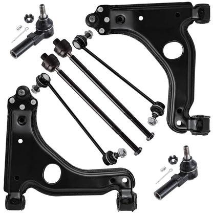 8-Piece Front Suspension Kit with Control Arms Ball Joints & Sway Bar Links for 2WD