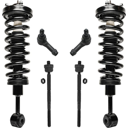 Front & Rear Suspension Kit with Struts Control Arms & Tie Rods for Camaro 2011–2012