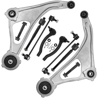 8-Piece Front Suspension Kit with Control Arms Ball Joints & Sway Bar Links for 2WD