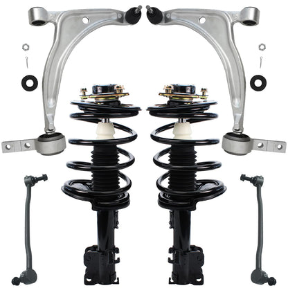 Front & Rear Suspension Kit with Struts Control Arms & Tie Rods for Camaro 2011–2012
