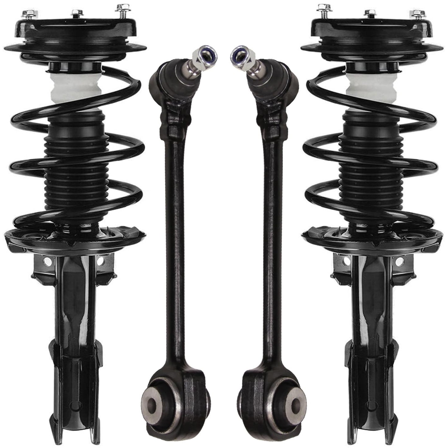 Front & Rear Suspension Kit with Struts Control Arms & Tie Rods for Camaro 2011–2012