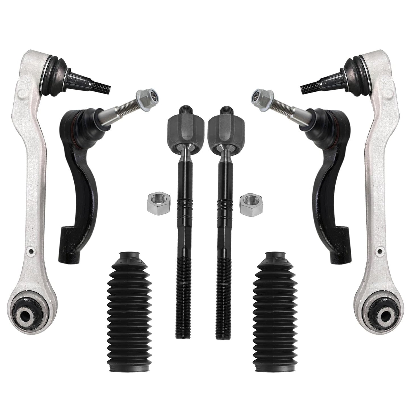 8-Piece Front Suspension Kit with Control Arms Ball Joints & Sway Bar Links for 2WD
