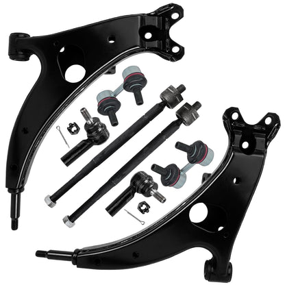 8-Piece Front Suspension Kit with Control Arms Ball Joints & Sway Bar Links for 2WD