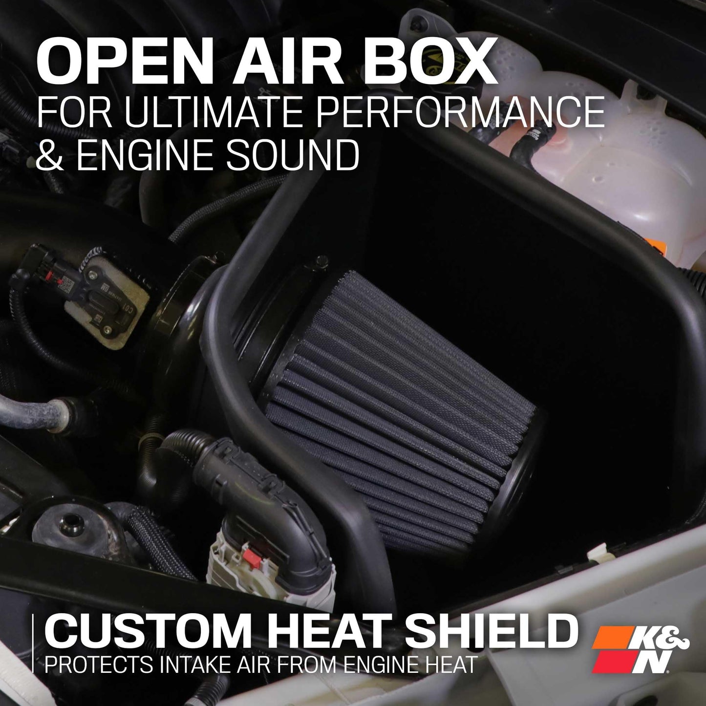 Cold Air Intake System: High-Flow Cotton Filter
