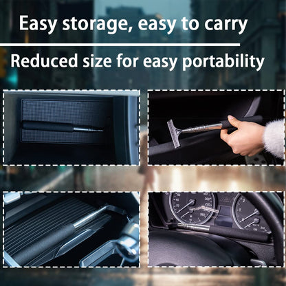 Retractable Rearview Mirror Wiper with Telescopic Rod Water Cleaning Tool