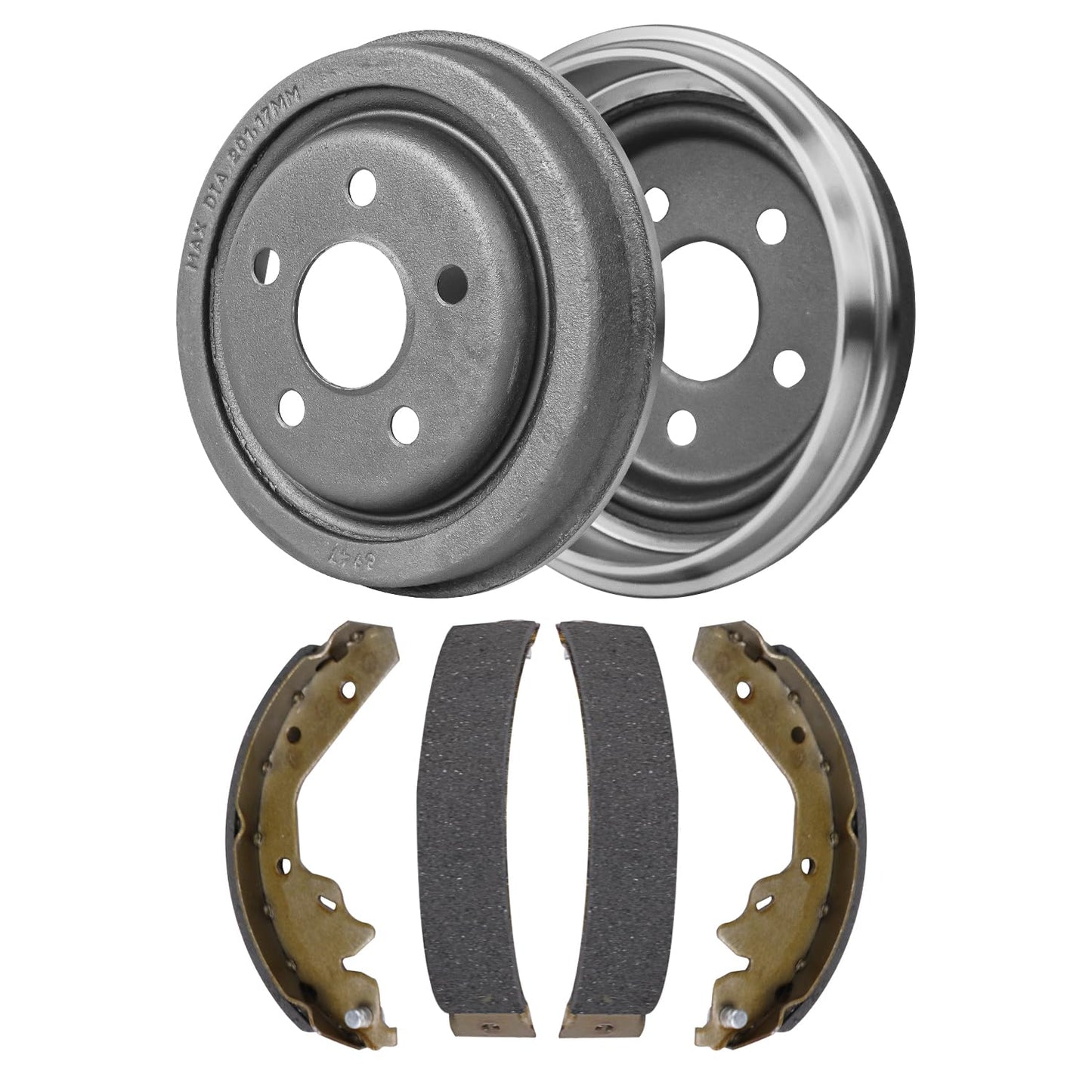 Front & Rear Brake Kit with Drilled Slotted Rotors & Ceramic Pads for Camaro V6 2010–2015