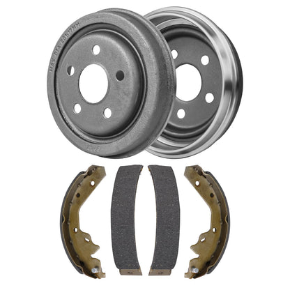 Front & Rear Brake Kit with Drilled Slotted Rotors & Ceramic Pads for Camaro V6 2010–2015