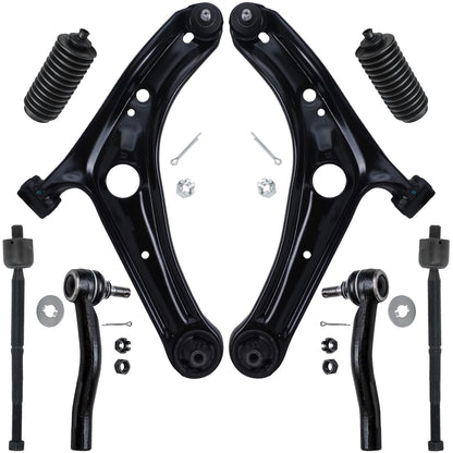 8-Piece Front Suspension Kit with Control Arms Ball Joints & Sway Bar Links for 2WD