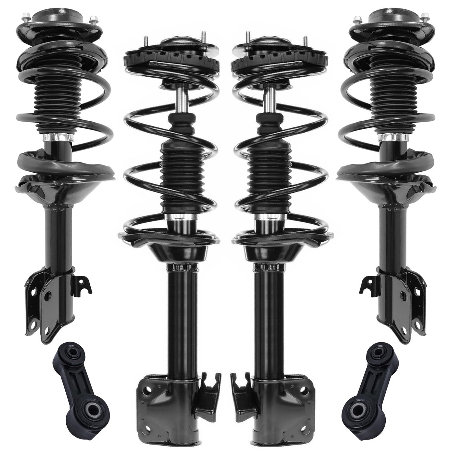 Front & Rear Suspension Kit with Struts Control Arms & Tie Rods for Camaro 2011–2012