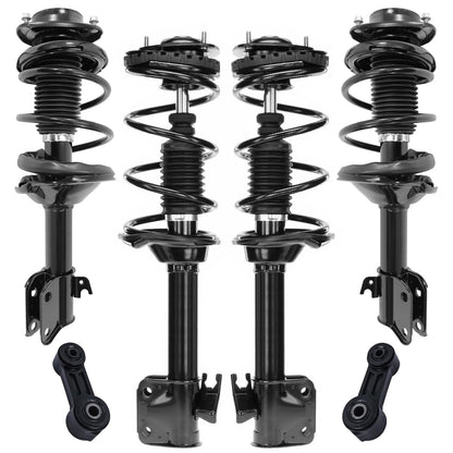 Front & Rear Suspension Kit with Struts Control Arms & Tie Rods for Camaro 2011–2012