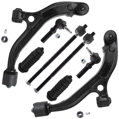 8-Piece Front Suspension Kit with Control Arms Ball Joints & Sway Bar Links for 2WD