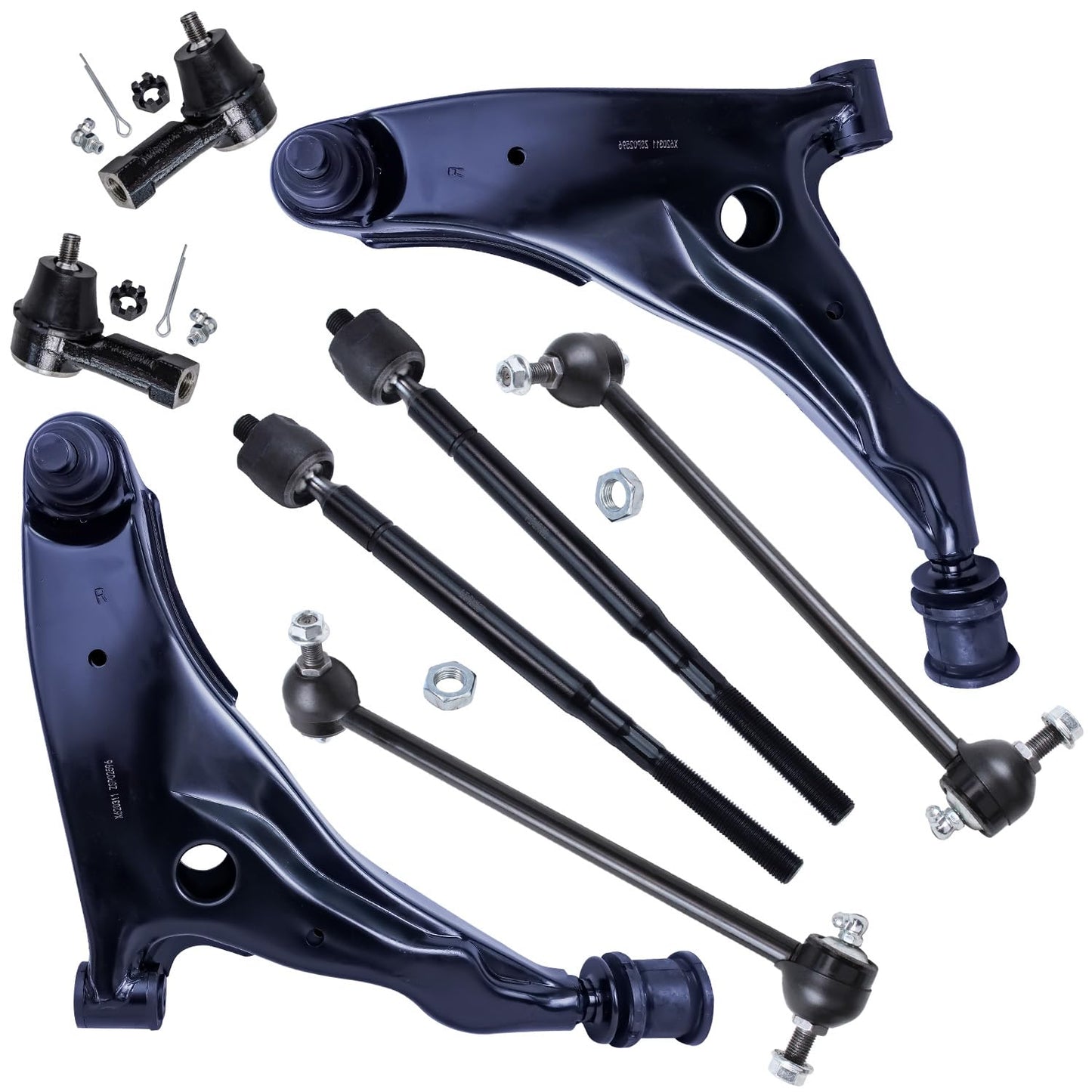 8-Piece Front Suspension Kit with Control Arms Ball Joints & Sway Bar Links for 2WD