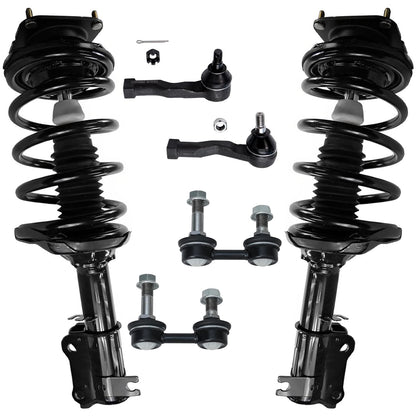 Front & Rear Suspension Kit with Struts Control Arms & Tie Rods for Camaro 2011–2012