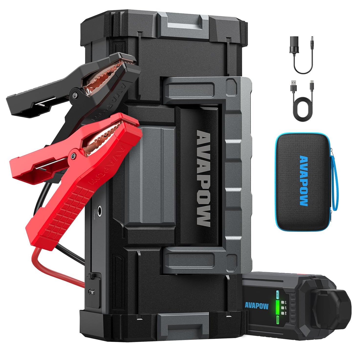 6000A Portable Jump Starter 12V with Power Bank & SOS Light