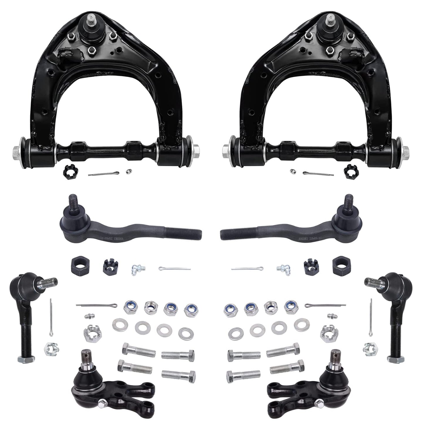 8-Piece Front Suspension Kit with Control Arms Ball Joints & Sway Bar Links for 2WD