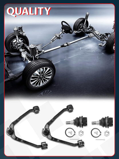 7-Piece Steering Kit with Inner Outer Tie Rods Pitman & Idler Arm for Silverado Sierra Tahoe 4WD