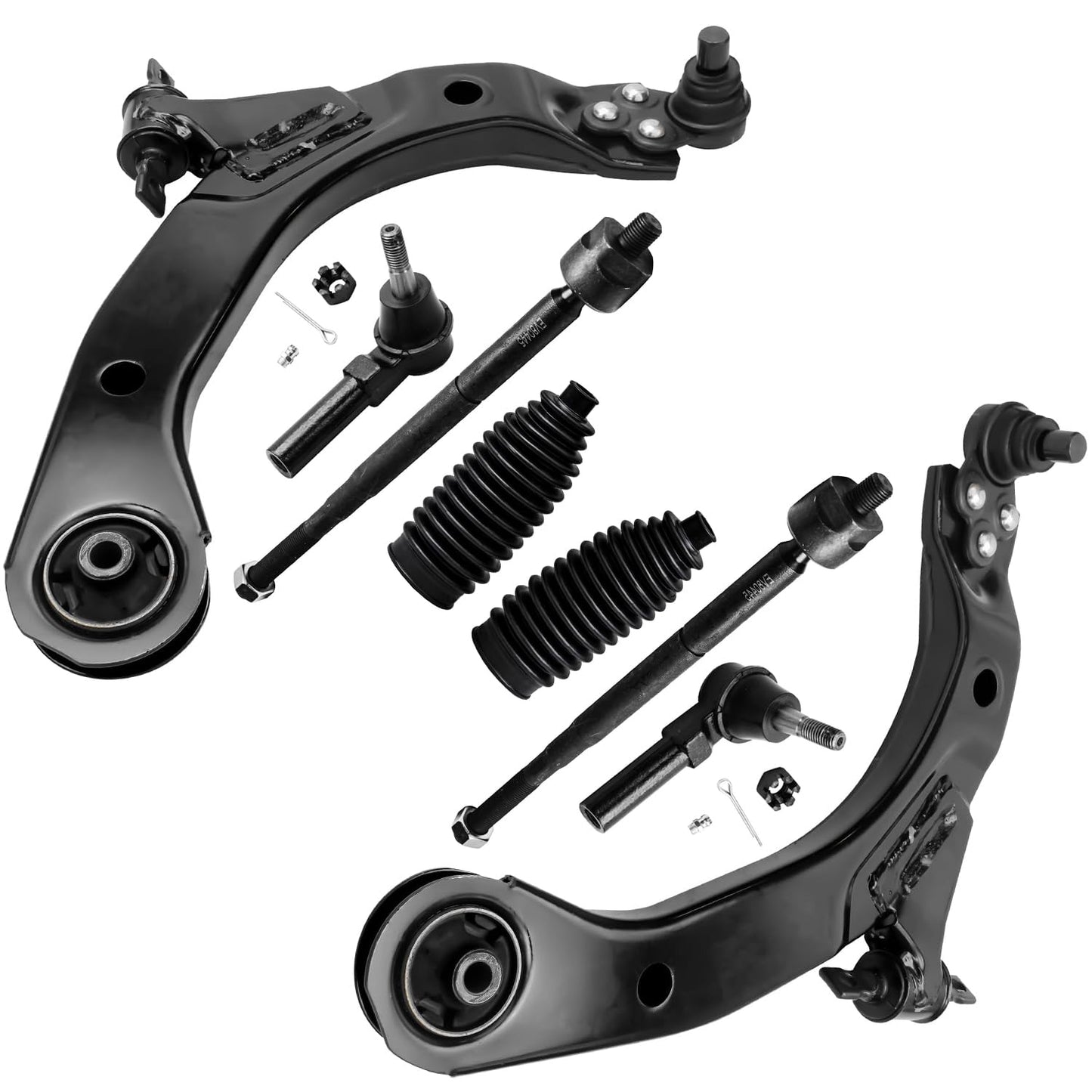 8-Piece Front Suspension Kit with Control Arms Ball Joints & Sway Bar Links for 2WD