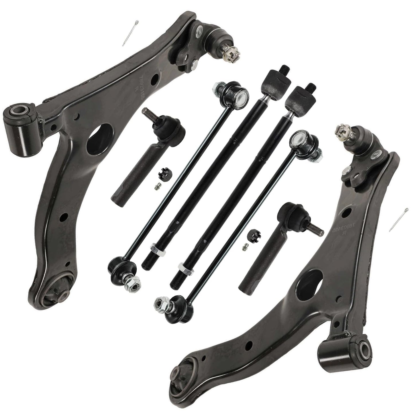 8-Piece Front Suspension Kit with Control Arms Ball Joints & Sway Bar Links for 2WD