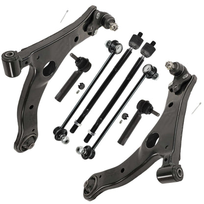 8-Piece Front Suspension Kit with Control Arms Ball Joints & Sway Bar Links for 2WD