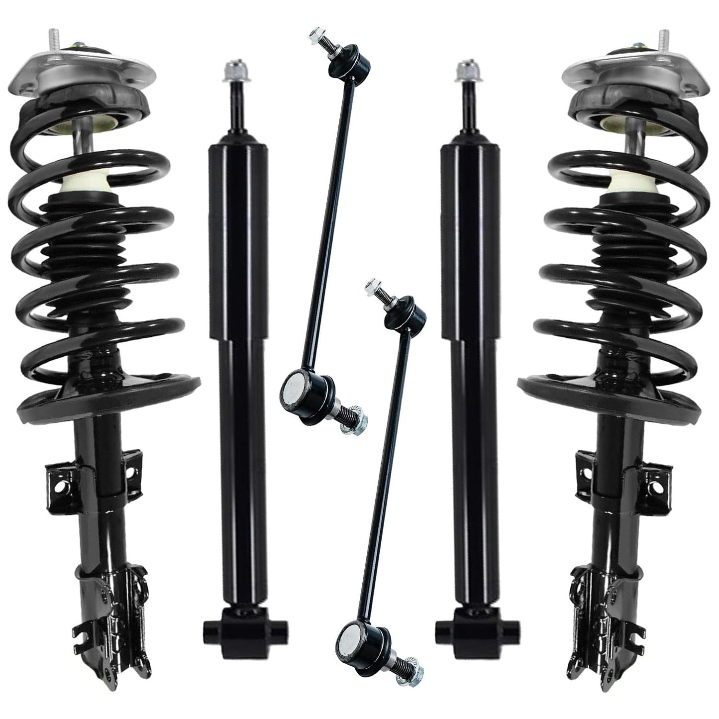 Front & Rear Suspension Kit with Struts Control Arms & Tie Rods for Camaro 2011–2012