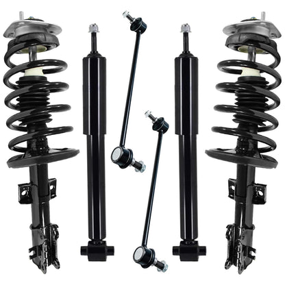 Front & Rear Suspension Kit with Struts Control Arms & Tie Rods for Camaro 2011–2012
