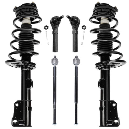 Front & Rear Suspension Kit with Struts Control Arms & Tie Rods for Camaro 2011–2012