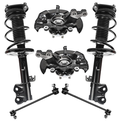 Front & Rear Suspension Kit with Struts Control Arms & Tie Rods for Camaro 2011–2012