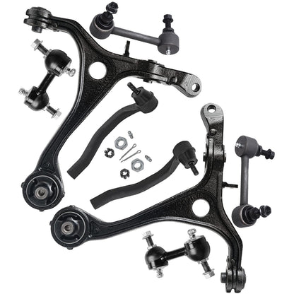 8-Piece Front Suspension Kit with Control Arms Ball Joints & Sway Bar Links for 2WD