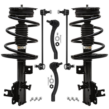 Front & Rear Suspension Kit with Struts Control Arms & Tie Rods for Camaro 2011–2012