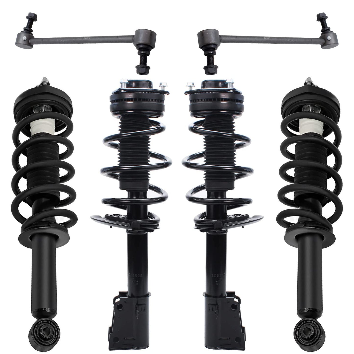 Front & Rear Suspension Kit with Struts Control Arms & Tie Rods for Camaro 2011–2012