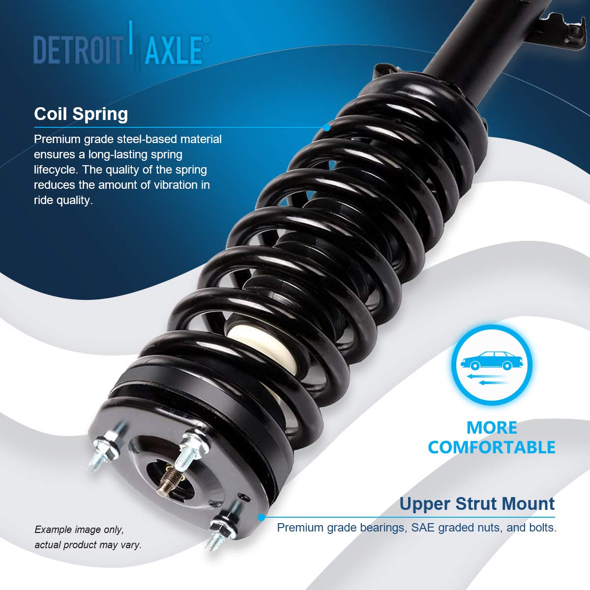 Front & Rear Suspension Kit with Struts Control Arms & Tie Rods for Camaro 2011–2012