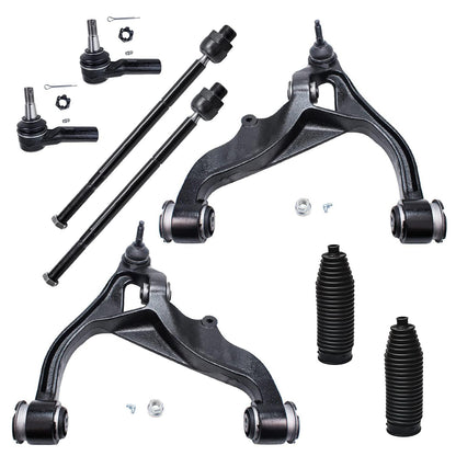 8-Piece Front Suspension Kit with Control Arms Ball Joints & Sway Bar Links for 2WD