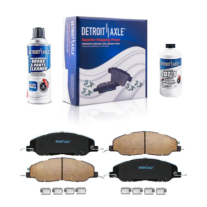 Front & Rear Brake Kit with Drilled Slotted Rotors & Ceramic Pads for Camaro V6 2010–2015